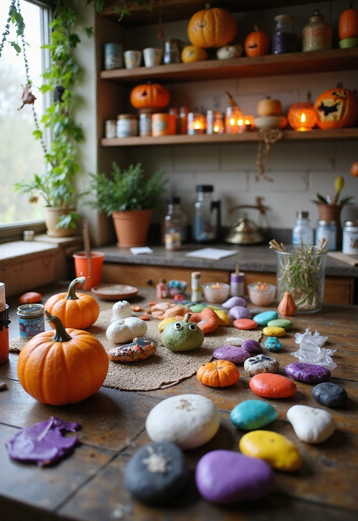 20 Family-Friendly Halloween Kitchen Decor Ideas for a Spooktacular Celebration! - 13. DIY Halloween Crafts