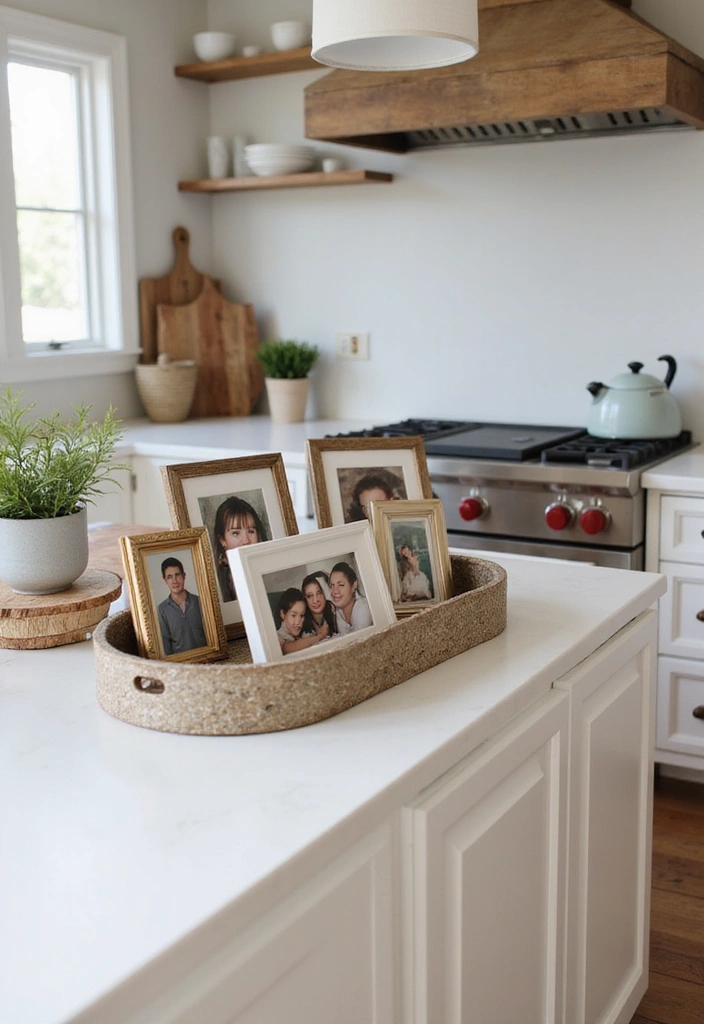 29 Trendy Kitchen Counter Styling Ideas You Can Steal Right Now! - 19. Personalize with Photos