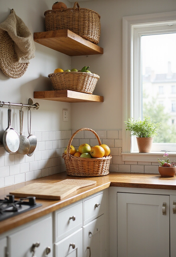 20 Unique Mexican Kitchen Decor Ideas That Will Make You Feel Like You're in Tulum! - 7. Woven Baskets for Storage