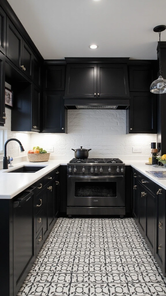 20 Modern Kitchen Ideas in Neutral Colors That Feel Effortlessly Elegant! - 10. Elegant Black and White Kitchens
