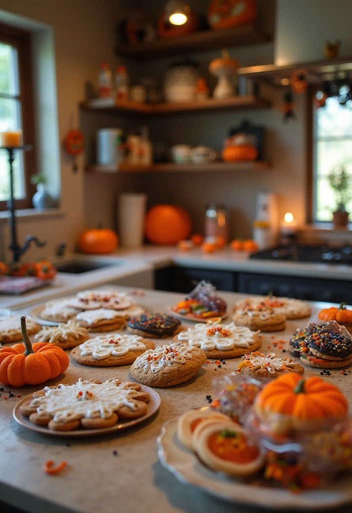 20 Family-Friendly Halloween Kitchen Decor Ideas for a Spooktacular Celebration! - 15. Halloween Cookie Exchange