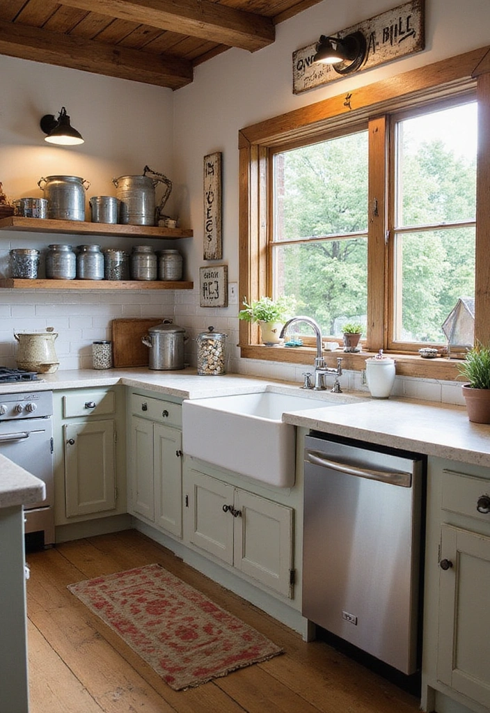 25 Stunning Fall Kitchen Decor Ideas That Will Make You Fall in Love with Autumn! - 8. Farmhouse-Style Accents