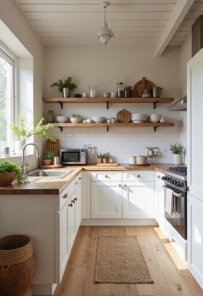 20 Functional Kitchen Layouts for Small Spaces You Need to See! - 12. The Farmhouse Charm
