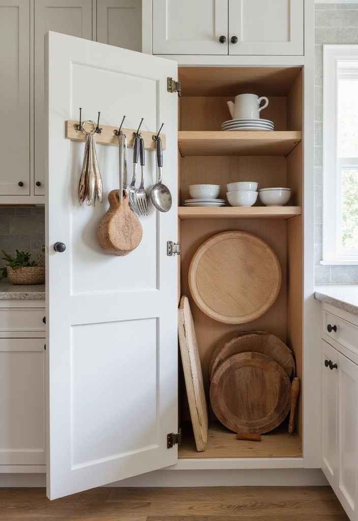 20 Smart Modern Kitchen Storage Ideas You’ll Wish You Knew Sooner! - 10. Cabinet Door Storage