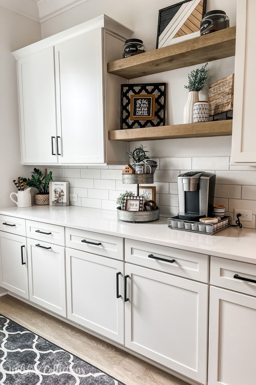 22 Coffee Bar Ideas for Your Kitchen Counter That'll Make Every Sip Feel Special! - Sleek Modern Coffee Bar Design