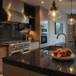 20 Stunning Kitchens with Black Granite Countertops