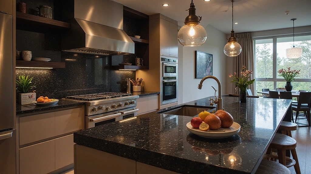 20 Stunning Kitchens with Black Granite Countertops