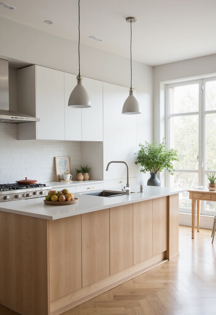 20 Stunning Modern Kitchen Islands That Prove Function Can Be Beautiful! - 6. Scandinavian Simplicity