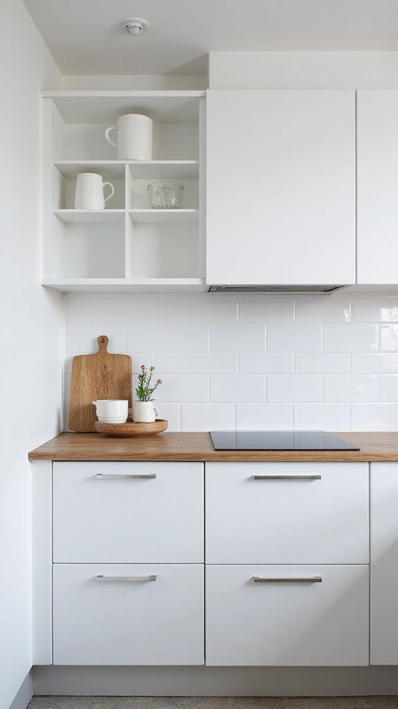 25 Stylish White Kitchen Backsplash Ideas That Will Upgrade Your Space Instantly! - 20. White Enamel Tiles