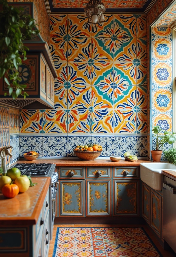 20 Unique Mexican Kitchen Decor Ideas That Will Make You Feel Like You're in Tulum! - 1. Vibrant Talavera Tiles