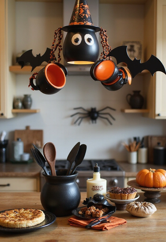 20 Family-Friendly Halloween Kitchen Decor Ideas for a Spooktacular Celebration! - 5. Creepy-Crawly Kitchen Accessories