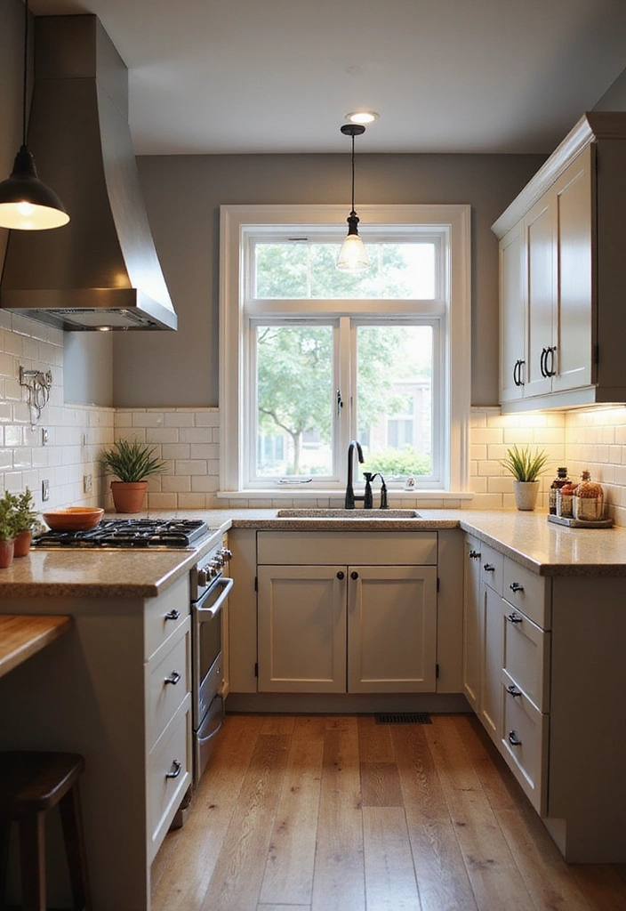 20 Functional Kitchen Layouts for Small Spaces You Need to See! - 10. Smart Lighting Solutions