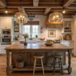 25 Stunning Rustic Farmhouse Kitchen Islands You’ll Wish You Had!