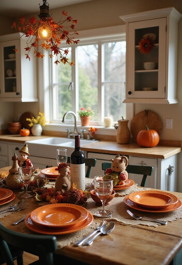 20 Fall Kitchen Decor Accents That Bring Warmth to Your Home (You’ll Love #11!) - 15. Thanksgiving-Themed Accents