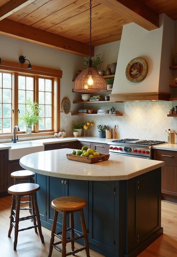20 Stunning Modern Kitchen Islands That Prove Function Can Be Beautiful! - 9. Circular Islands for Flow