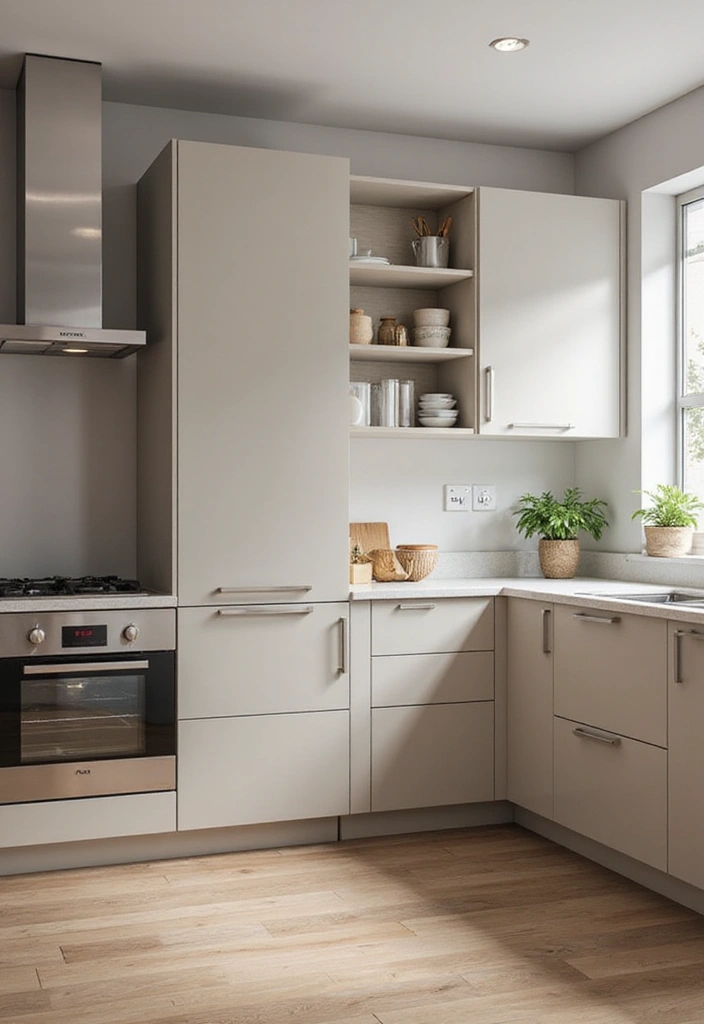 20 Sleek Kitchens with Built-In Appliances That Blend Beautifully - 17. Unique Cabinet Solutions