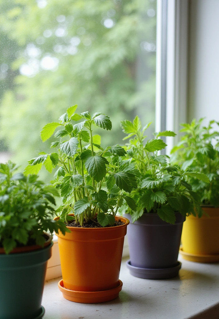 20 Unique Mexican Kitchen Decor Ideas That Will Make You Feel Like You're in Tulum! - 19. Fresh Herbs in Pots