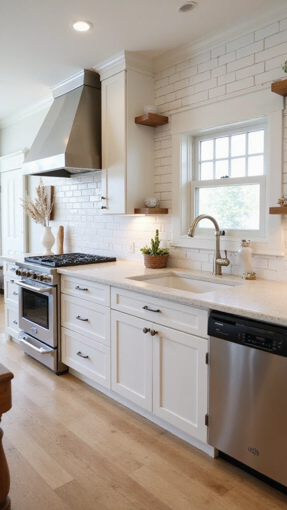 25 Stylish White Kitchen Backsplash Ideas That Will Upgrade Your Space Instantly! - 10. White Shiplap