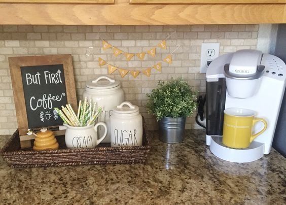22 Coffee Bar Ideas for Your Kitchen Counter That'll Make Every Sip Feel Special! - Functional and Stylish Coffee Setup