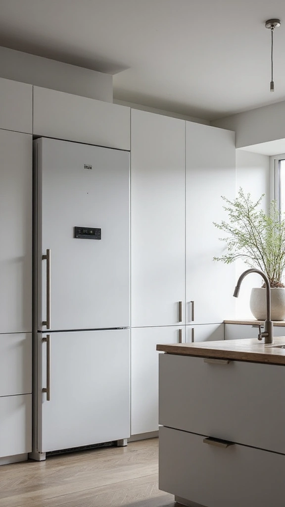 20 Beautiful Modern Minimalist Kitchen Ideas for a Clutter-Free Look - 18. Smart Technology Integration