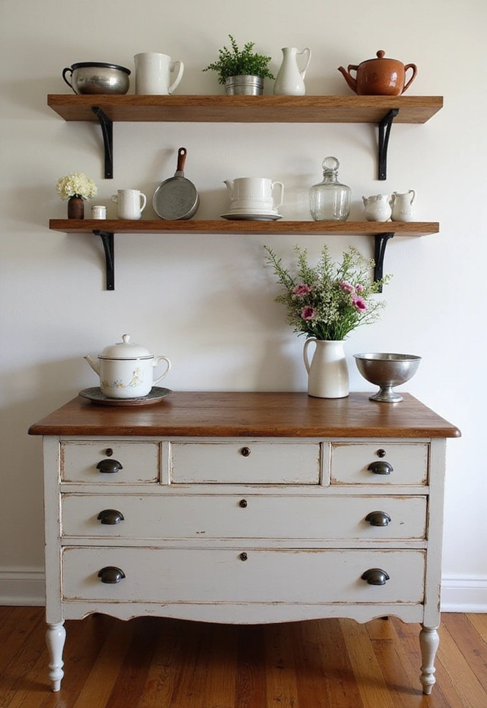 25 Stunning Rustic Farmhouse Kitchen Islands You’ll Wish You Had! - 10. Creative Repurposed Islands
