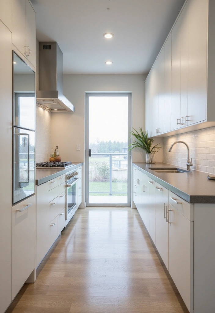 20 Functional Kitchen Layouts for Small Spaces You Need to See! - 2. The Galley Glam