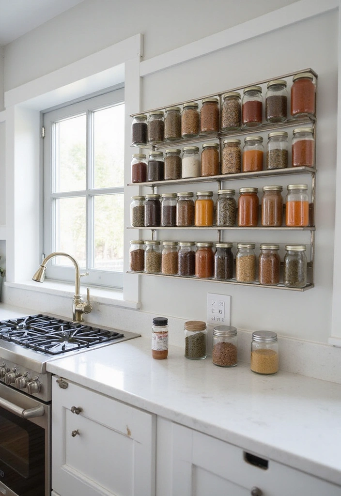 20 Smart Modern Kitchen Storage Ideas You’ll Wish You Knew Sooner! - 7. Magnetic Spice Racks