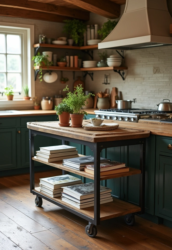 20 Smart Modern Kitchen Storage Ideas You’ll Wish You Knew Sooner! - 4. Rolling Carts
