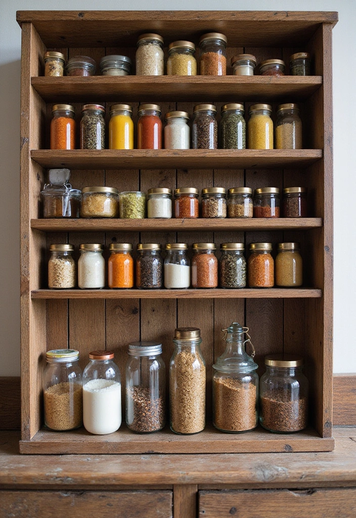 20 Unique Mexican Kitchen Decor Ideas That Will Make You Feel Like You're in Tulum! - 9. Decorative Spice Racks