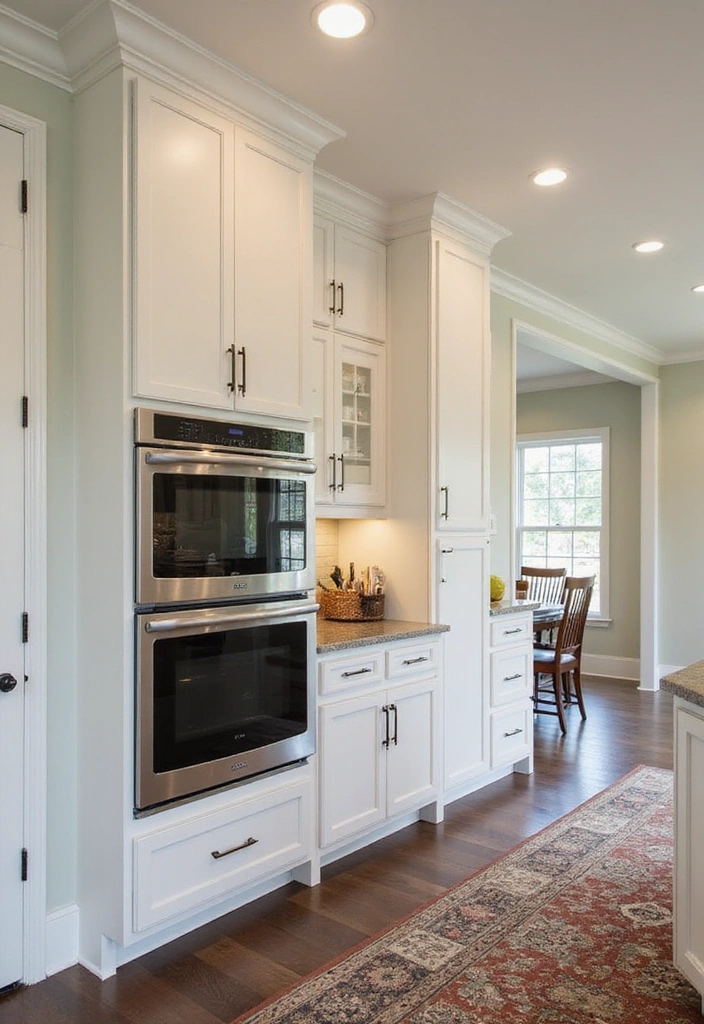 20 Sleek Kitchens with Built-In Appliances That Blend Beautifully - 15. Transitional Trends