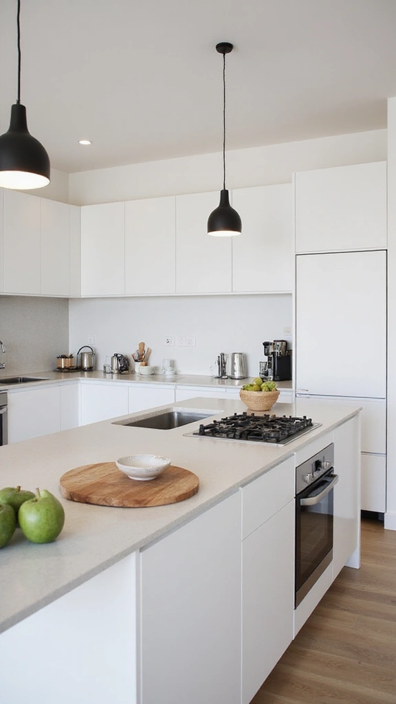 20 Beautiful Modern Minimalist Kitchen Ideas for a Clutter-Free Look - 19. Clear Countertops