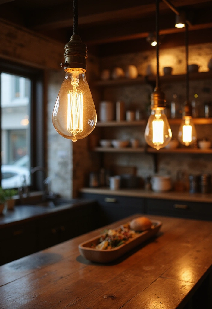 20 Must-See Lighting Ideas for a Bright and Modern Kitchen - 15. Industrial Lighting Styles