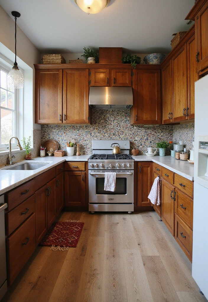 20 Modern Kitchens That Prove Wood Never Goes Out of Style - 6. Eclectic Mix