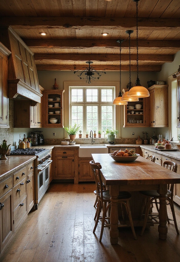 20 Modern Kitchens That Prove Wood Never Goes Out of Style - 2. Rustic Charm
