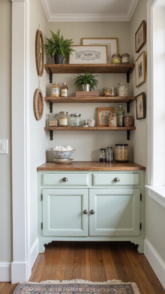 20 Modern Pantry Designs That'll Transform Your Kitchen into a Dream Space! - 8. Vintage Style Meets Modern Functionality
