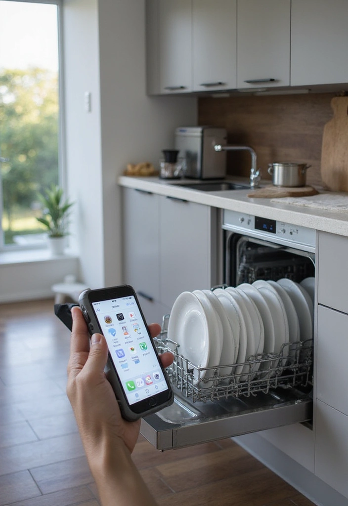 15 High-Tech Smart Kitchen Ideas That Will Transform Your Cooking Experience! - 5. Smart Dishwashers with App Control