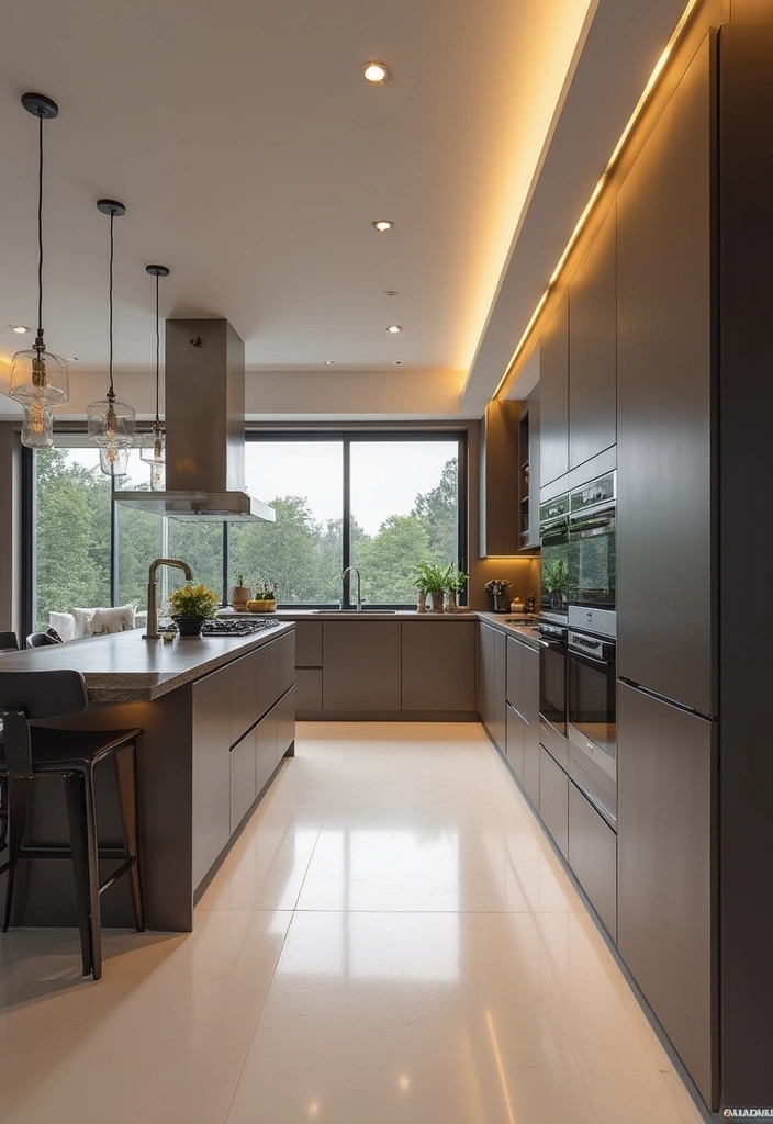 20 Must-See Lighting Ideas for a Bright and Modern Kitchen - 4. Recessed Lighting for Seamless Style