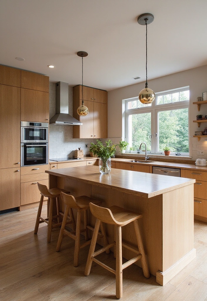 20 Modern Kitchens That Prove Wood Never Goes Out of Style - 13. Sleek Wooden Islands
