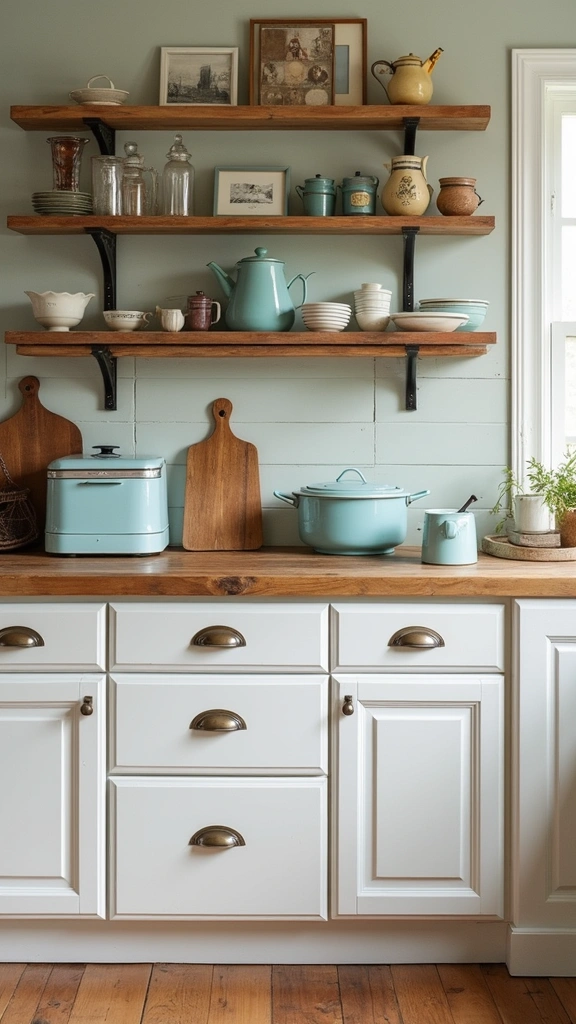 20 White and Wood Kitchen Inspirations That Redefine Modern Living! - 11. Vintage Vibes