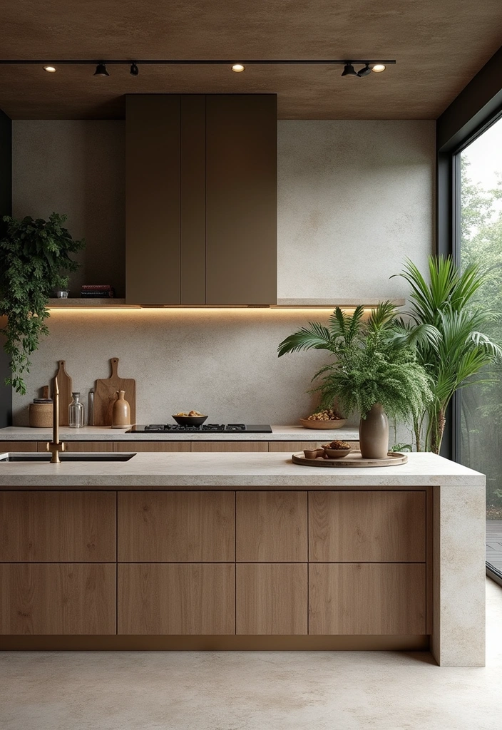 20 Minimal Yet Stunning Modern Kitchen Decor Inspirations - 9. Natural Elements