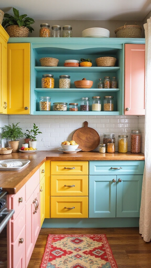 20 Modern Pantry Designs That'll Transform Your Kitchen into a Dream Space! - 5. Colorful and Playful Pantries