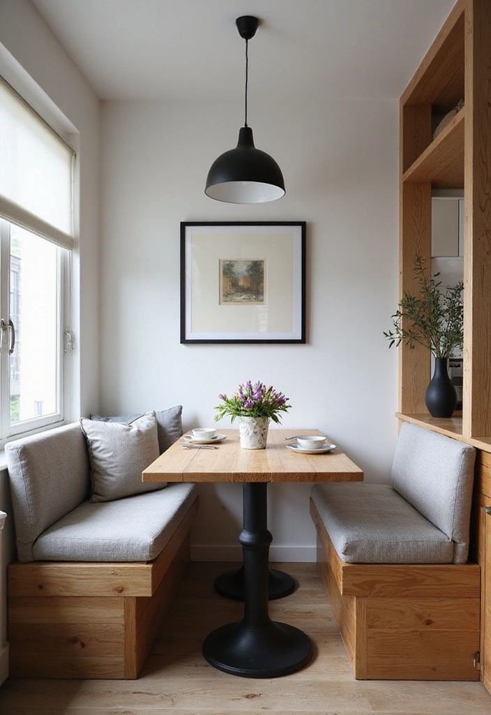 20 Scandinavian Modern Kitchen Ideas That Feel Bright and Airy - 12. Cozy Nook for Dining
