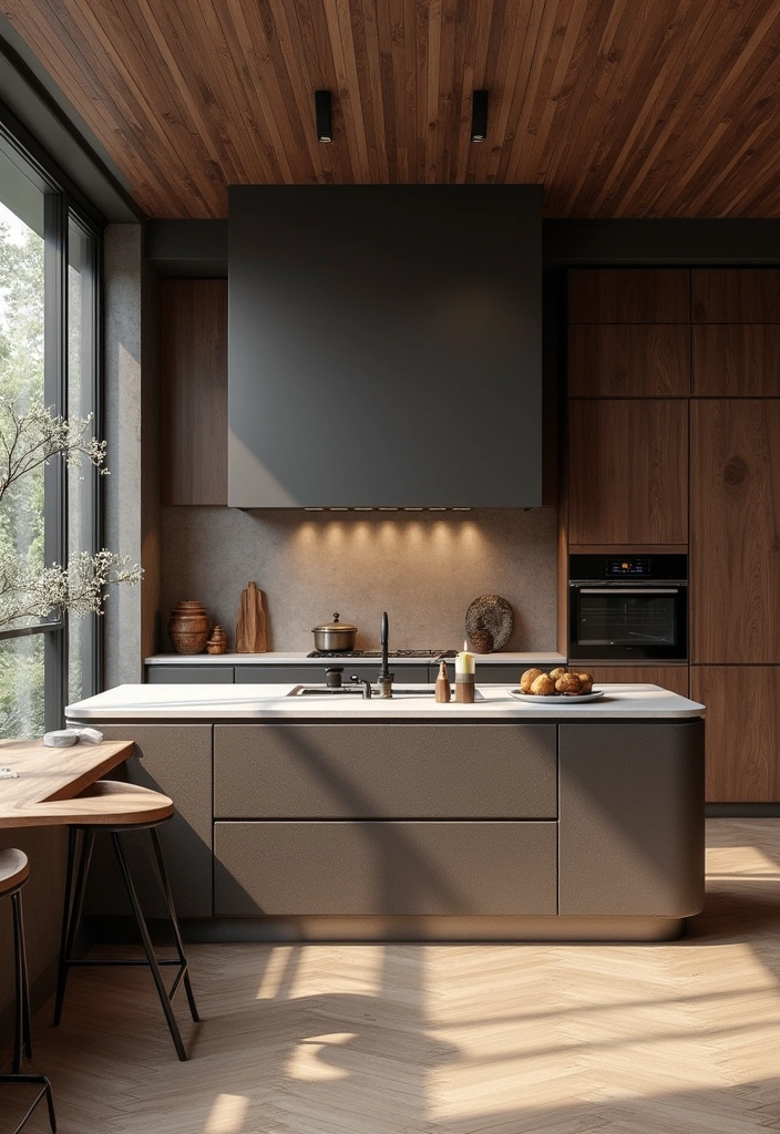 18 Luxurious Black and White Modern Kitchens That Are Worth Every Penny! - 7. Textured Black and White
