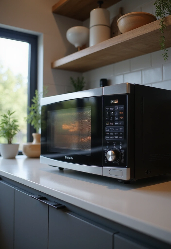 15 High-Tech Smart Kitchen Ideas That Will Transform Your Cooking Experience! - 9. Smart Microwave with Sensor Cooking