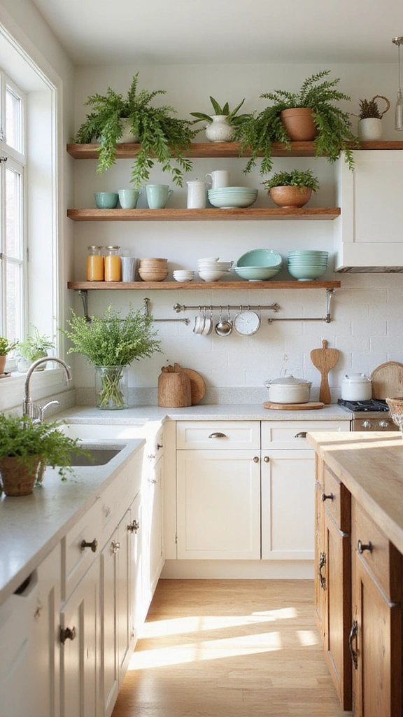 20 White and Wood Kitchen Inspirations That Redefine Modern Living! - 1. Bright and Breezy