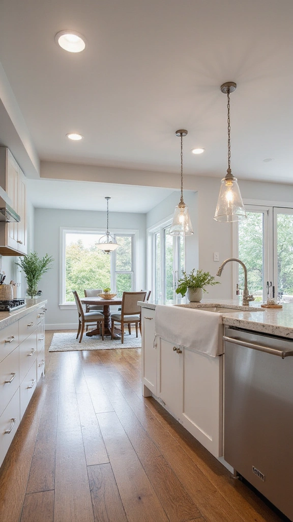 20 White and Wood Kitchen Inspirations That Redefine Modern Living! - 6. Open Concept Bliss