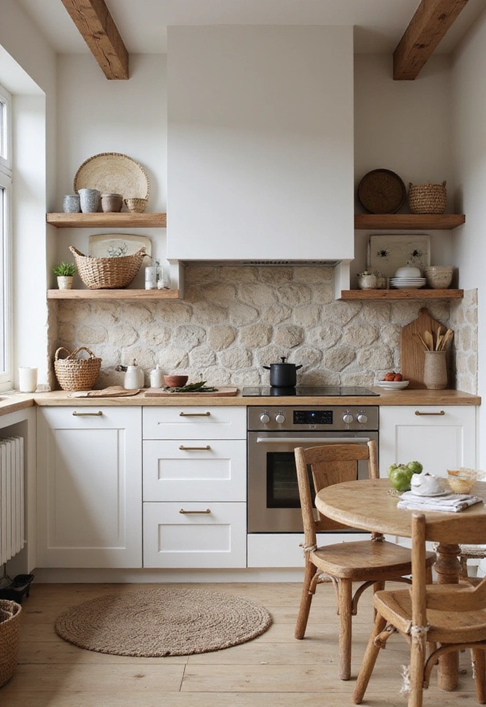 20 Scandinavian Modern Kitchen Ideas That Feel Bright and Airy - 4. Earthy Textures and Materials
