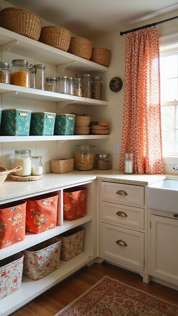 20 Modern Pantry Designs That'll Transform Your Kitchen into a Dream Space! - 11. Creative Use of Textiles