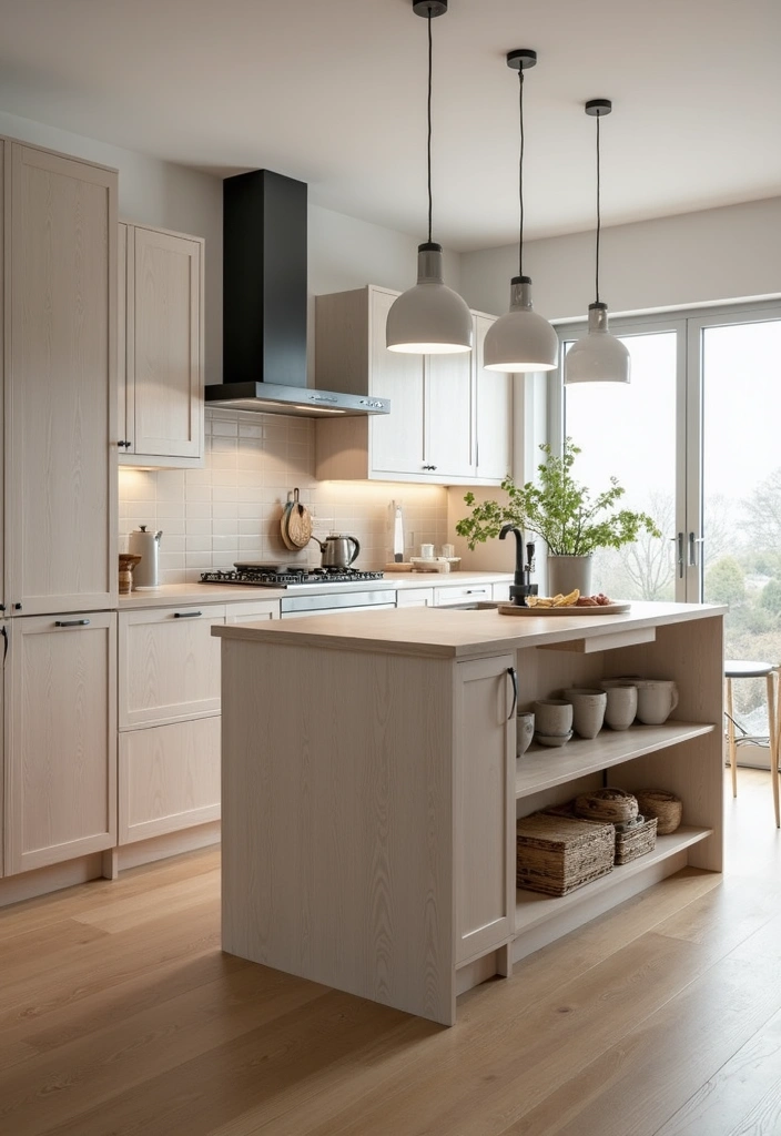 20 Scandinavian Modern Kitchen Ideas That Feel Bright and Airy - 6. Functional Islands