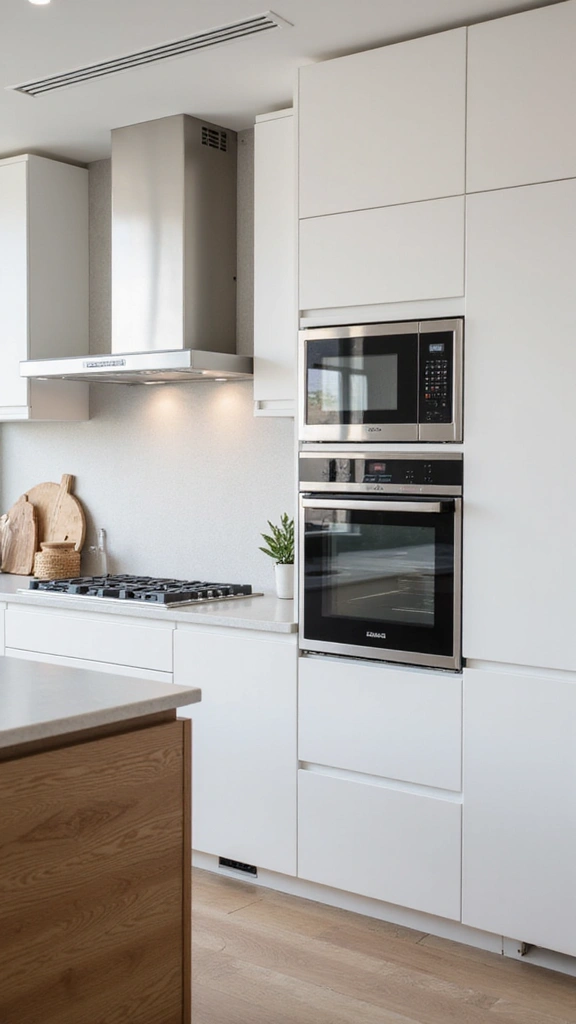 20 White and Wood Kitchen Inspirations That Redefine Modern Living! - 9. Smart Technology